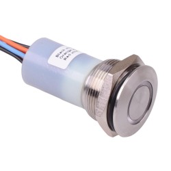 Green LED 24VDC Momentary NO/NC Push Button Vandal Switch IP67 AV3V22F202084BK 