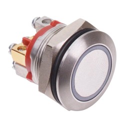 AV9SLD9486002K Momentary 19mm Red LED illuminated Vandal Push Button Switch IP67 AV9SLD9486002K Momentary 19mm Red LED illuminated Vandal Push Button Switch IP67