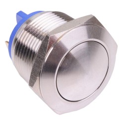 Off-(On) 19mm Domed Stainless Steel Vandal Resistant Push Button Switch 2A SPST Off-(On) 19mm Domed Stainless Steel Vandal Resistant Push Button Switch 2A SPST