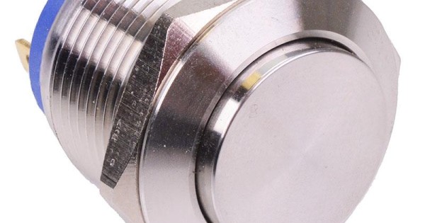 Off-(On) 19mm Raised Stainless Steel Vandal Resistant Push Button ...