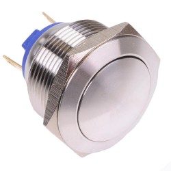 Off-(On) 22mm Domed Stainless Steel Vandal Resistant Push Button Switch 2A SPST Off-(On) 22mm Domed Stainless Steel Vandal Resistant Push Button Switch 2A SPST