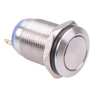Off-(On) Momentary 12mm Vandal Resistant Push Button Switch SPST Off-(On) Momentary 12mm Vandal Resistant Push Button Switch SPST