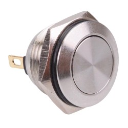 Off-(On) Momentary 16mm Stainless Steel Vandal Push Button Switch 2A SPST Off-(On) Momentary 16mm Stainless Steel Vandal Push Button Switch 2A SPST