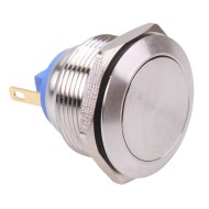 Off-(On) Momentary 22mm Stainless Steel Vandal Push Button Switch 2A SPST Off-(On) Momentary 22mm Stainless Steel Vandal Push Button Switch 2A SPST