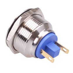 Off-(On) Momentary 22mm Stainless Steel Vandal Push Button Switch 2A SPST Off-(On) Momentary 22mm Stainless Steel Vandal Push Button Switch 2A SPST