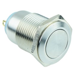 On-Off 16mm Metal Push Button Switch SPST IP67 On-Off 16mm Metal Push Button Switch SPST IP67