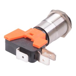 On-On 19mm Latching Vandal Resistant Push Button Switch SPDT 21A
