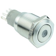 Red Dot Angel Eye illuminated 16mm Latching Switch 12V SPST Red Dot Angel Eye illuminated 16mm Latching Switch 12V SPST