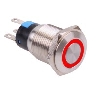 Red LED 16mm Momentary Vandal Push Button Switch 3A SPDT Red LED 16mm Momentary Vandal Push Button Switch 3A SPDT