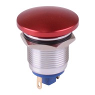 Red Mushroom Momentary 19mm Metal Push Button Switch IP65 NO Red Mushroom Momentary 19mm Metal Push Button Switch IP65 NO