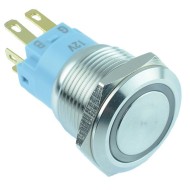 RGB LED 19mm Vandal Resistant Latching Push Button Switch 12V SPDT RGB LED 19mm Vandal Resistant Latching Push Button Switch 12V SPDT