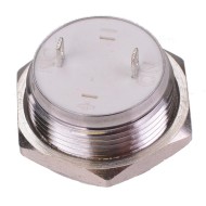 Vandal Resistant Off-(On) Momentary 19mm Short Push Button Switch SPST Vandal Resistant Off-(On) Momentary 19mm Short Push Button Switch SPST