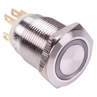 White LED On-(On) Momentary 19mm Vandal Resistant Push Switch White LED On-(On) Momentary 19mm Vandal Resistant Push Switch