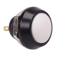 White Off-(On) Black Momentary Vandal Resistant Push Button Switch 2A SPST White Off-(On) Black Momentary Vandal Resistant Push Button Switch 2A SPST