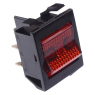 Russen Berger Red On-Off Rectangle Rocker Switch DPST 250VAC 15A  1610NB5NKR250V  Russen Berger Red On-Off Rectangle Rocker Switch DPST 250VAC 15A  1610NB5NKR250V