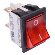 220V Red illuminated On-Off Industrial Rocker Switch DPST 16A 2641SLH/2A23621L220V  220V Red illuminated On-Off Industrial Rocker Switch DPST 16A 2641SLH/2A23621L220V