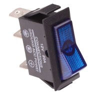 Blue 12V Rectangle On-Off Rocker Switch SPST 20A Blue 12V Rectangle On-Off Rocker Switch SPST 20A