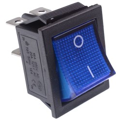 Blue illuminated Large On-Off Rocker Switch 230V Blue illuminated Large On-Off Rocker Switch 230V