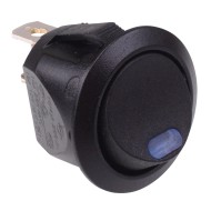 Blue On-Off 12V illuminated Round Rocker Switch SPST 10A Blue On-Off 12V illuminated Round Rocker Switch SPST 10A