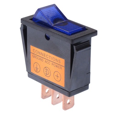 Red 12V Rectangle On-Off Rocker Switch SPST 20A