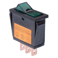 Green Rectangle On-Off Rocker Switch SPST 20A 12V Green Rectangle On-Off Rocker Switch SPST 20A 12V