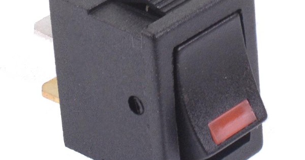 Rectangular Rocker Switch A320 Red 12V illuminated Rectangle Rocker Switch SPST 15A