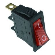 On-Off Red illuminated Rectangle Rocker Switch 230V SPST On-Off Red illuminated Rectangle Rocker Switch 230V SPST
