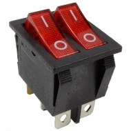 Red LED Dual On-Off Rectangle Rocker Switch 230V Red LED Dual On-Off Rectangle Rocker Switch 230V
