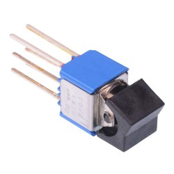 Black On-On PCB Rocker Switch DPDT 4A 30VDC 7046ABX435  Black On-On PCB Rocker Switch DPDT 4A 30VDC 7046ABX435
