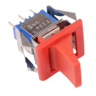 7236AB Red Paddle On-On PCB Rocker Switch SPDT 4A 30VDC 7236AB Red Paddle On-On PCB Rocker Switch SPDT 4A 30VDC