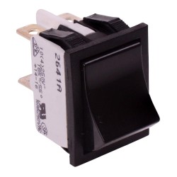 Black On-Off Industrial Rocker Switch DPST 16A 2641LH/2A232000L0  Black On-Off Industrial Rocker Switch DPST 16A 2641LH/2A232000L0