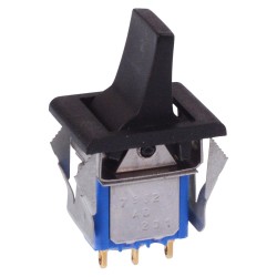 Black Paddle On-(On) Momentary Snap-In Rocker Switch SPDT 4A 30VDC 7632AD  Black Paddle On-(On) Momentary Snap-In Rocker Switch SPDT 4A 30VDC 7632AD