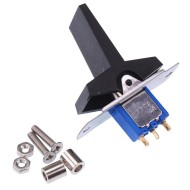 Black Paddle On-(On) Momentary Panel Mount Rocker Switch SPDT 0.4A 20V 7732CD  Black Paddle On-(On) Momentary Panel Mount Rocker Switch SPDT 0.4A 20V 7732CD