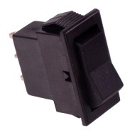 Black Miniature On-On Rocker Switch SPDT AS36S0100  Black Miniature On-On Rocker Switch SPDT AS36S0100