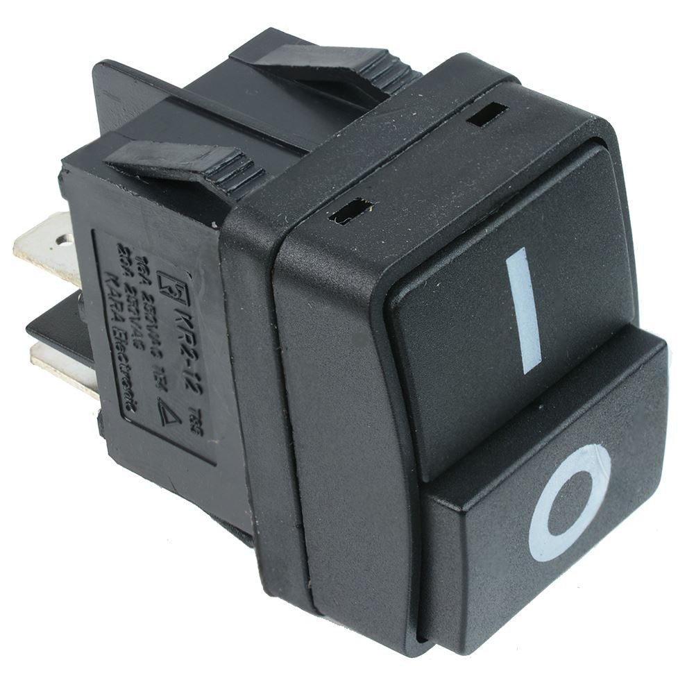 Black On-Off Rocker Switch DPST 16A 250VAC