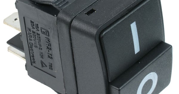 Black On-Off Rocker Switch DPST 16A 250VAC