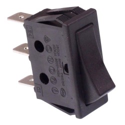 Black On-On Rocker Switch 30 x 11mm SPDT 16A 250VAC Black On-On Rocker Switch 30 x 11mm SPDT 16A 250VAC
