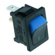 Blue Rectangle Visi On Rocker Switch SPST R13-66A5-02 Blue Rectangle Visi On Rocker Switch SPST R13-66A5-02