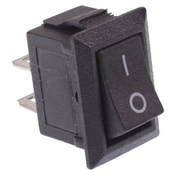 Mini Black On-Off Rectangle Rocker Switch SPST