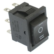 On-Off-On Rectangle Rocker Switch DPDT 6A 250VAC On-Off-On Rectangle Rocker Switch DPDT 6A 250VAC