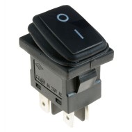 Waterproof Rectangle On-Off Black Rocker Switch DPST Waterproof Rectangle On-Off Black Rocker Switch DPST