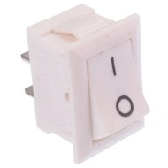 White On-Off Rectangle Rocker Switch SPST 6A 250VAC White On-Off Rectangle Rocker Switch SPST 6A 250VAC
