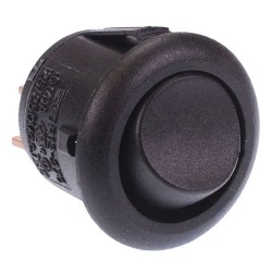 Black Mini Round On-Off Rocker Switch SPST 12A R13-270A-02 Black Mini Round On-Off Rocker Switch SPST 12A R13-270A-02