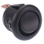 Black Mini Round On-On Rocker Switch SPDT 12A R13-270C Black Mini Round On-On Rocker Switch SPDT 12A R13-270C