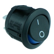 Blue Round Visi On Rocker Switch SPST R13-112A2-02 Blue Round Visi On Rocker Switch SPST R13-112A2-02