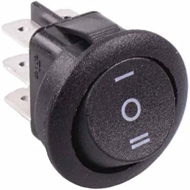 On-Off Round Rocker Switch DPST 230V