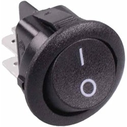 On-Off Round Rocker Switch DPST 10A 125VAC On-Off Round Rocker Switch DPST 10A 125VAC