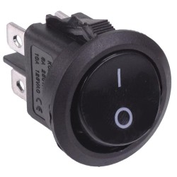 On-Off Round Rocker Switch DPST 230V On-Off Round Rocker Switch DPST 230V
