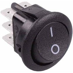 On-On Round Rocker Switch DPDT 10A On-On Round Rocker Switch DPDT 10A