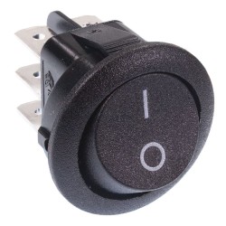 On-On Round Rocker Switch DPDT 10A On-On Round Rocker Switch DPDT 10A